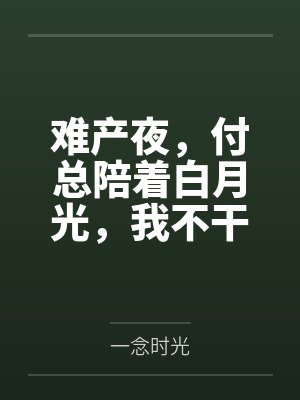 难产夜,付总陪着白月光,我不干了 难产夜,付总陪着白月光,我不干了